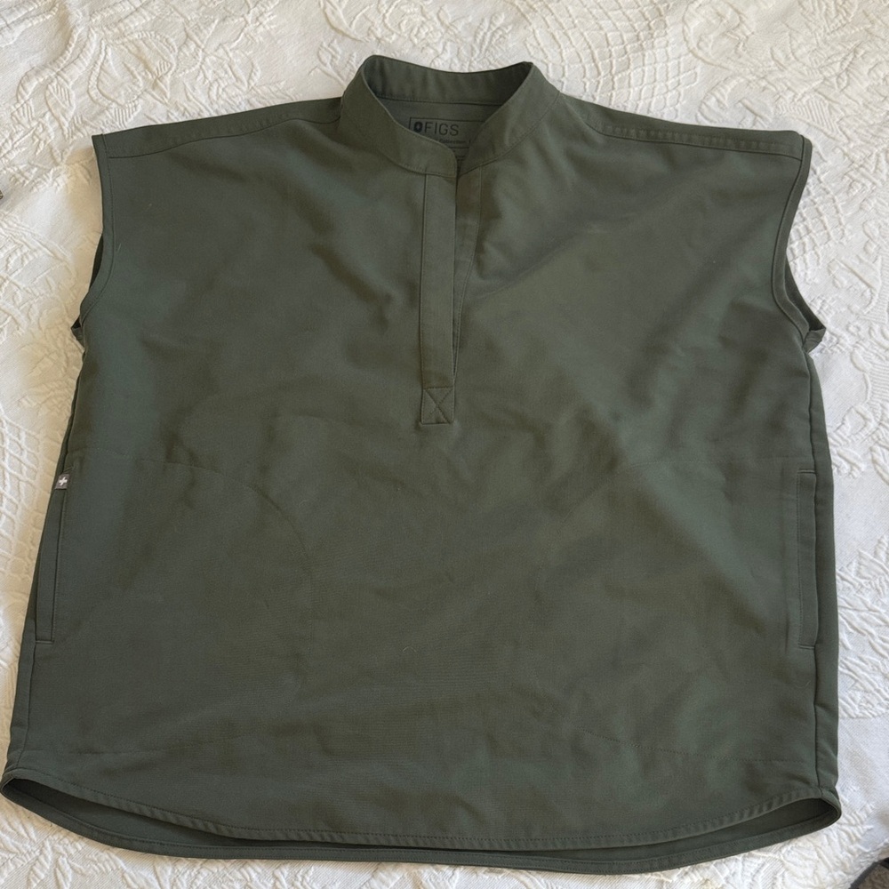 Figs Dark Green Tank Top